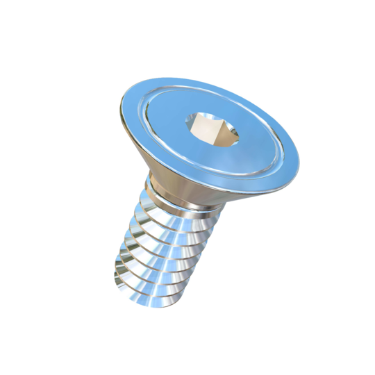 Titanium #6-32 X 3/8 UNC Flat Head Socket Drive Allied Titanium Machine Screw (With Certs and CoC)